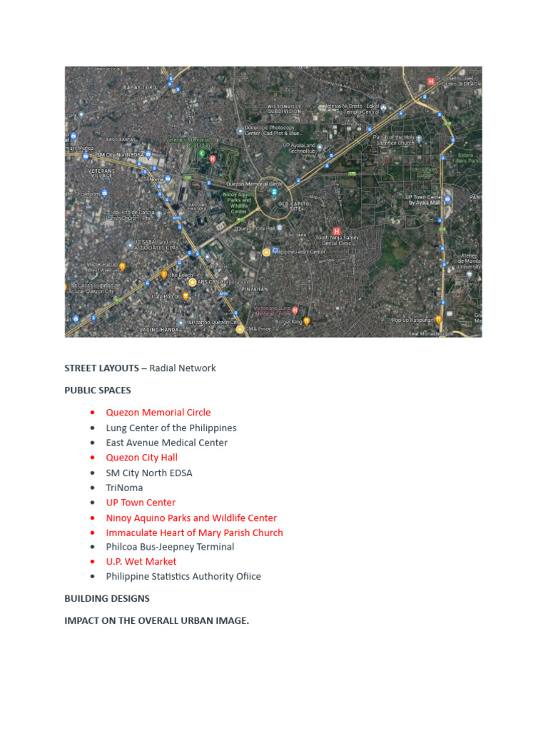 Urban Fabric of Quezon City PDF Urban Planning Transport