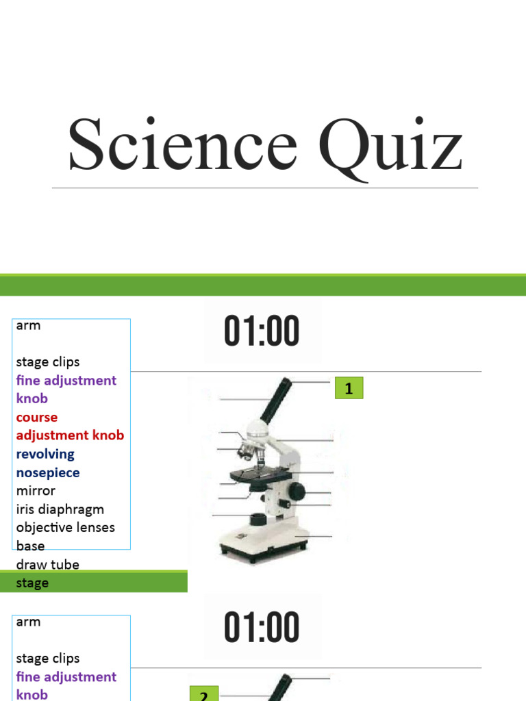 Quiz Microscope | PDF