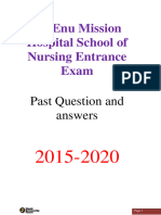 Iyi-Enu School of Nursing Past Question and Answers