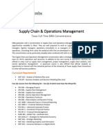 Supply Chain & Operations Management