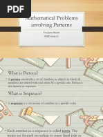 Mathematics Problems Involving Patterns