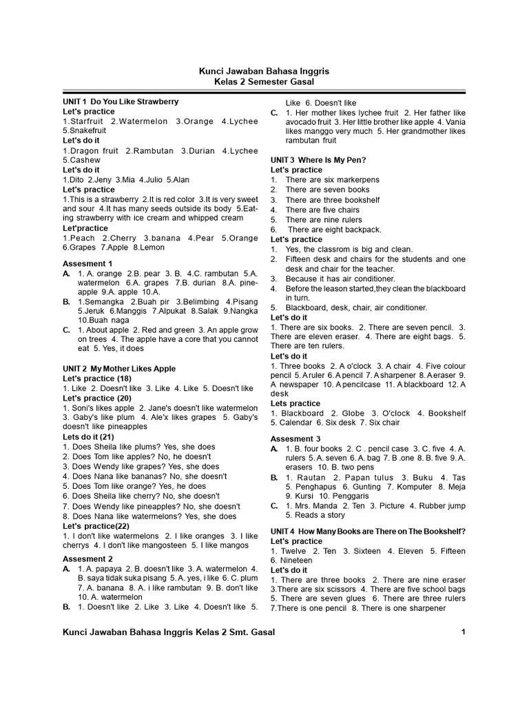 Kumer bahasa inggris 2 download free pdf fruit edible fruits