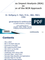 BIA As Foundation of BCM
