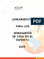 Lieneamentos CONCCLAT Sobre Los Seminarios de Vida em El Espíritu