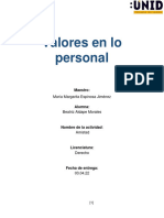 Valores en Lo Personal s2 - Ac1