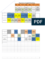 Psychology Time Table Fall 2023 - Changed