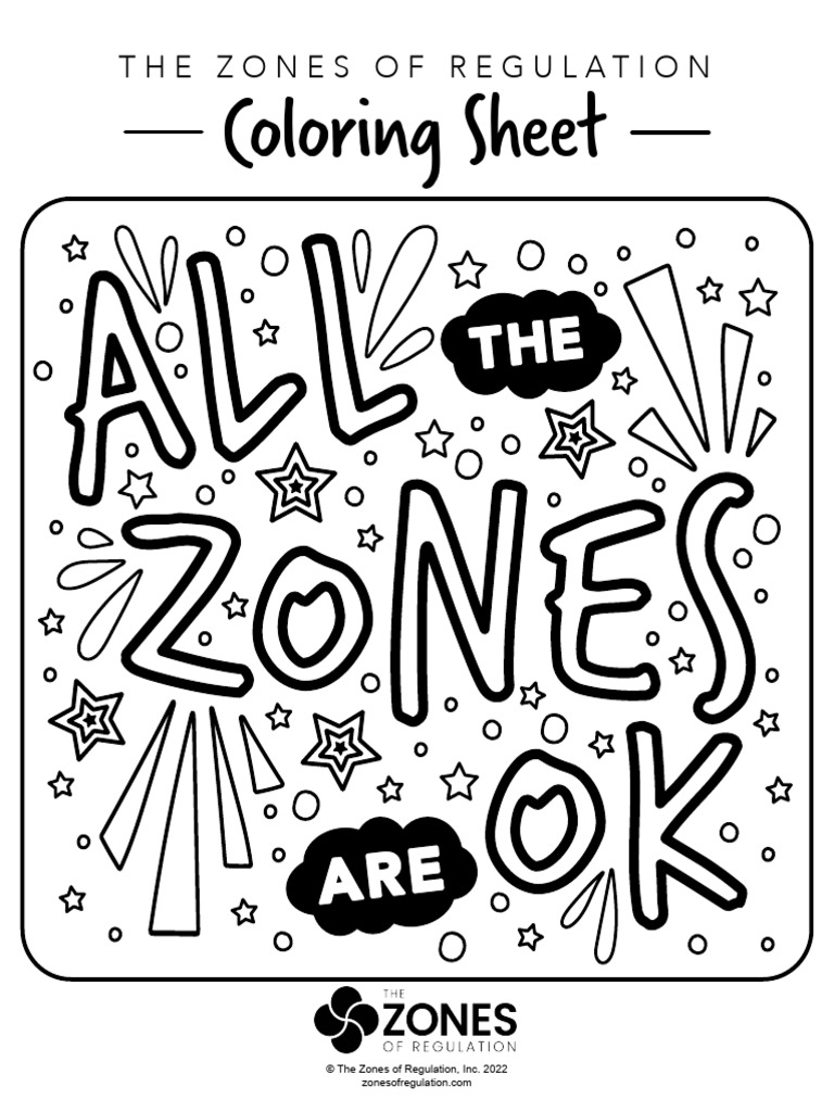 All The Zones Are Ok Coloring Page | PDF