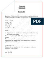 © Praadis Education Do Not Copy: Polynomials