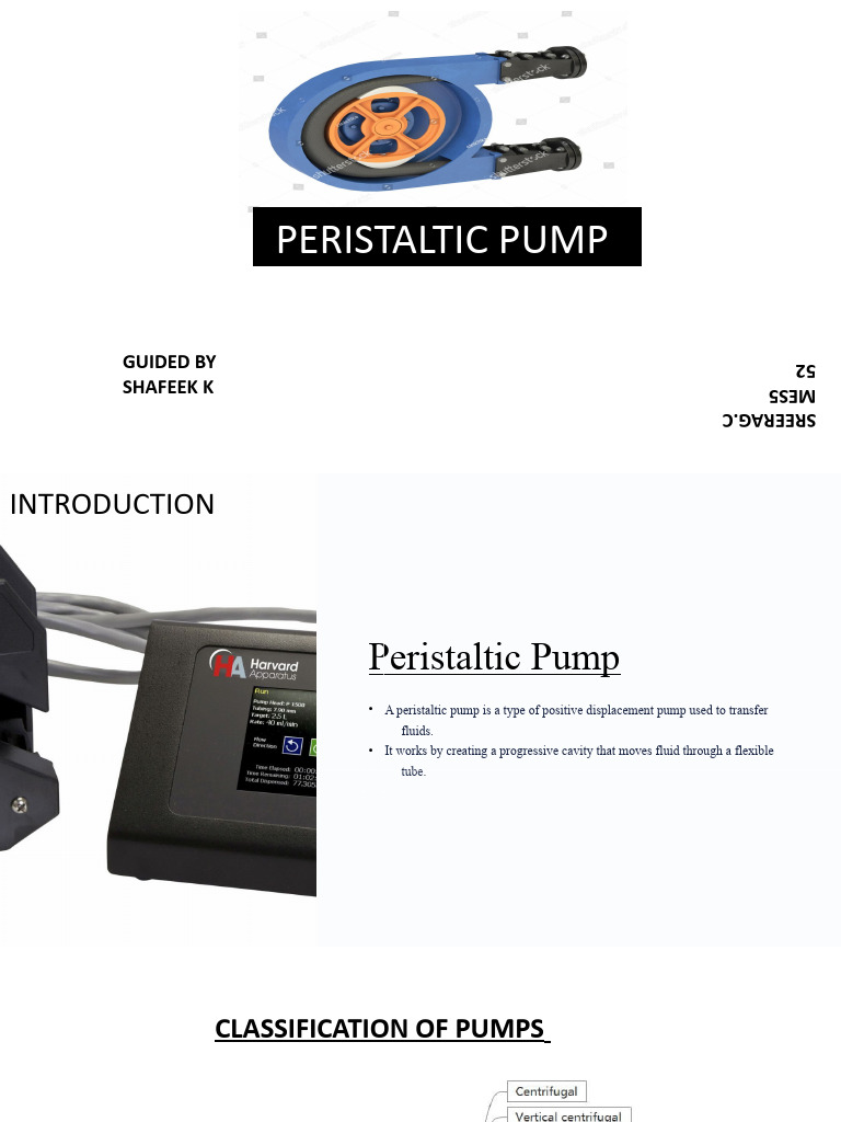 Peristaltic Pump .52 PDF Pump Flow Measurement