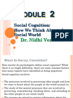 Social Cognition & Attribution MODULE II & Interpersonal Communication