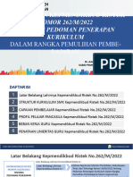 Resume Kepmendikbud No.262 M 2022