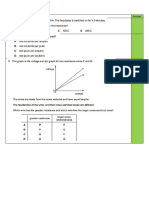 Current Electricity Mcqs Assignment 1