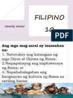 Filipino 10 q1 Unang Araw