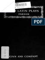Paxson - Two Latin Plays