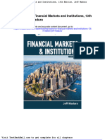 Test Bank For Financial Markets and Institutions 13th Edition Jeff Madura