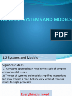 Topic 1.2: Systems and Models