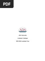 ADA Academic Catalogue 2023-2024