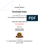 Synopsis Report Format IT