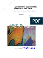 Accounting Information Systems 10th Edition Gelinas Test Bank