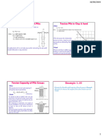 Tension Piles/Uplift Piles Tension Pile in Clay & Sand