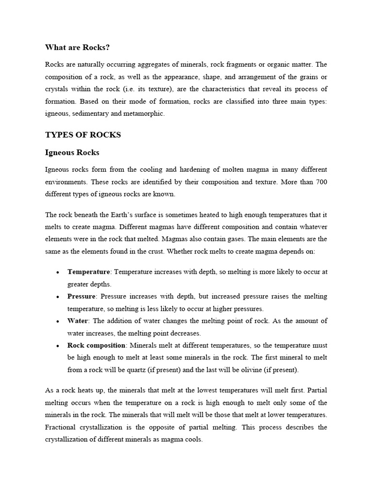 types-of-rocks-and-minerals-1-pdf-rock-geology-magma