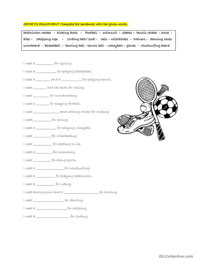 Sports Equipment PDF