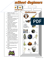 FunSheet For Beginners - Halloween