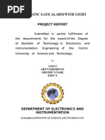 Automatic Gate Alarm With Light: Project Report