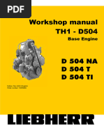 Руководство По Ремонту Дизельного Двигателя TH1-D504 (Workshop Manual)