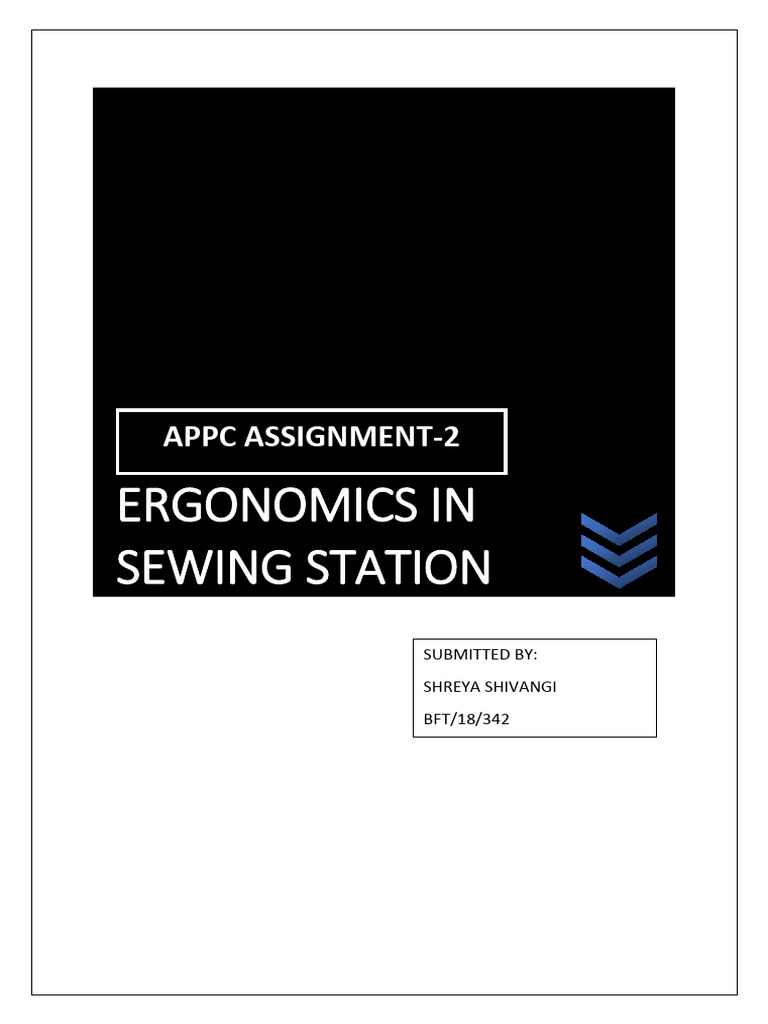 Ergonomics assignment (1) PDF Chair Human Factors And Ergonomics
