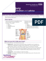 Knee Injury Leaflet
