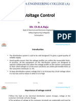 Electrical Distribution Systems - Unit - V - Voltage Control