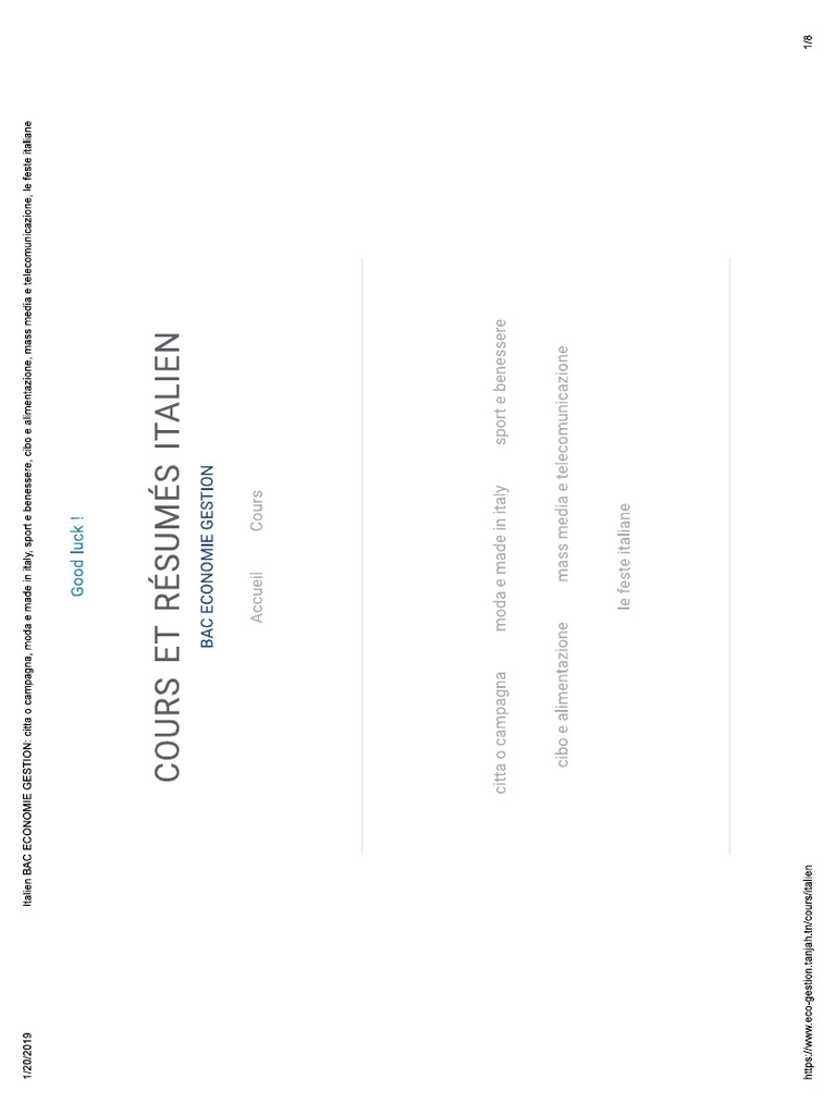 Italien Bac 22 | PDF