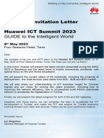 Invitation Letter For Huawei ICT Summit