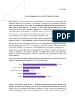 Article Sondage Sociologique Sur Le Monde Du Spectacle Vivant