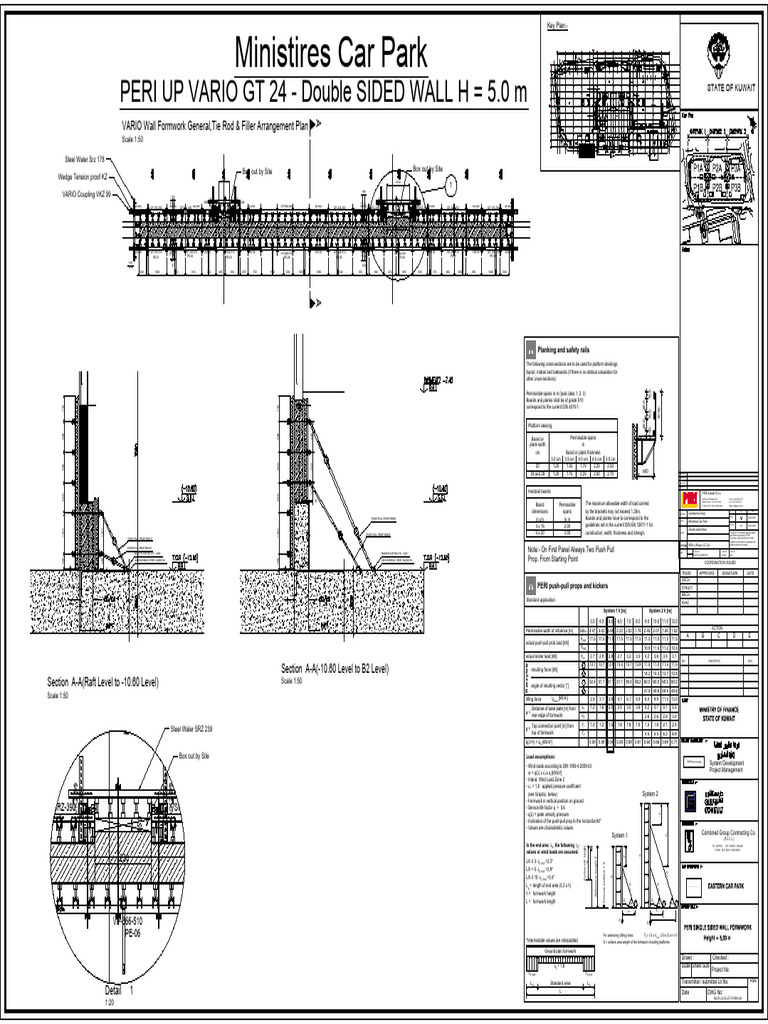 Double Sided Formwork for Retaining Walls | PDF | Structural ...