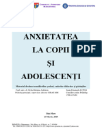 2020 03 26 Anxietatea La Copii Si Adolescenti