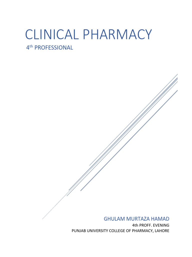 HOSPITAL AND CLINICAL PHARMACY NOTES PDF visual data 7