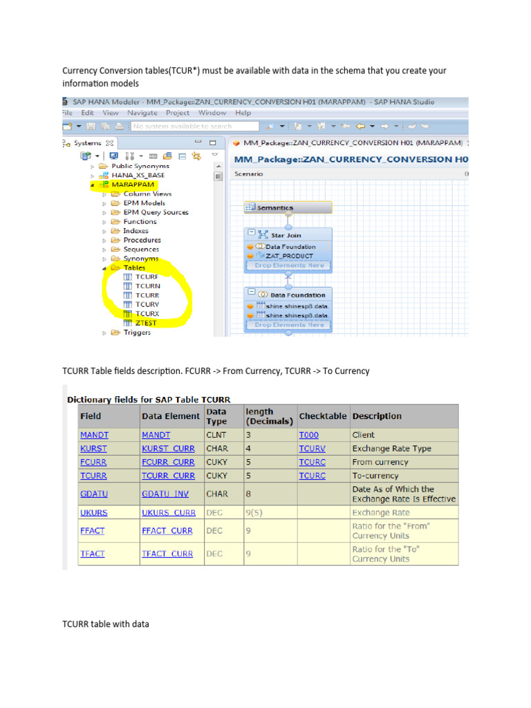 Currency Conversion in HANA PDF