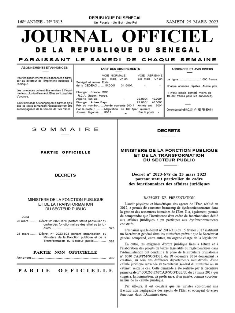 Statut A3 des fonctionnaires juridiques | PDF | Doctorat ...
