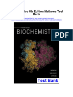 Biochemistry 4th Edition Mathews Test Bank