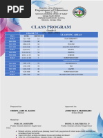 Class Program 2023-2024
