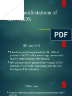 HIV Manifestations in ENT
