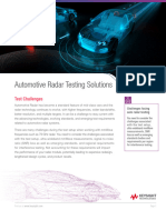 Automotive Radar Testing Solutions: Test Challenges