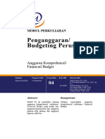 Modul Pertemuan 4 Anggaran Komprehensif-Financial Budget