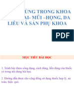 THUỐC DÙNG TRONG MẮT-TAI-MŨI-HỌNG