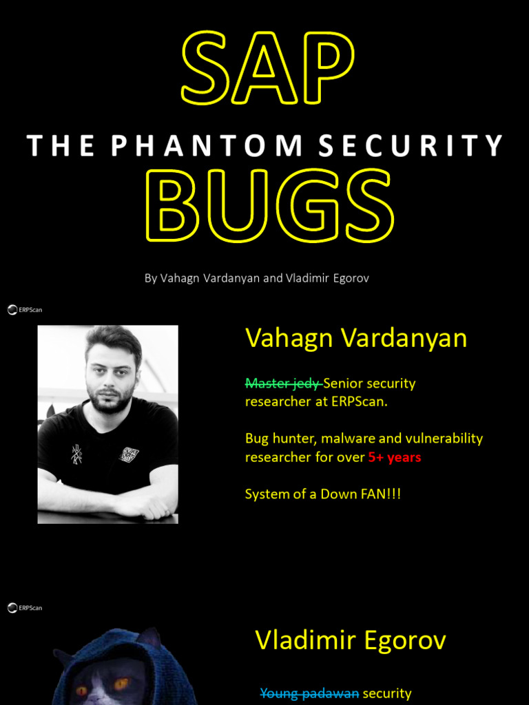TR18 SAP SAP Bugs The Phantom Security PDF Vulnerability