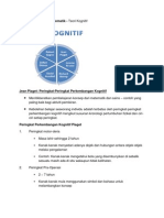 Teori Pembelajaran Matematik-Kognitif