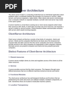 Client-Server Architecture