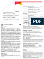 Microscopy Buffer Tablets PH 7.2 Buffer Tablets PH 6.4 Buffer Tablets PH 6.8